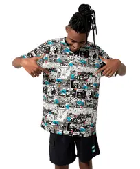 Camiseta Lost + Smurfs Full Print Comics