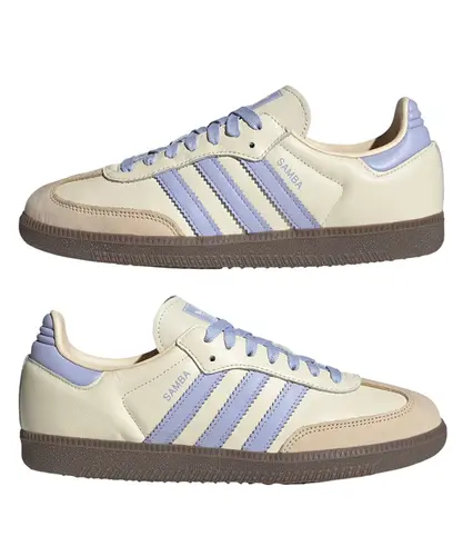 Tênis Adidas Samba OG Cream White Violet Tone - Tênis Adidas Samba