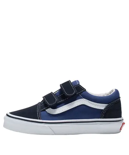 Tênis Vans Kids Old Skool V Navy True White