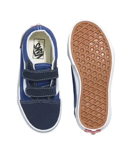 Tênis Vans Kids Old Skool V Navy True White