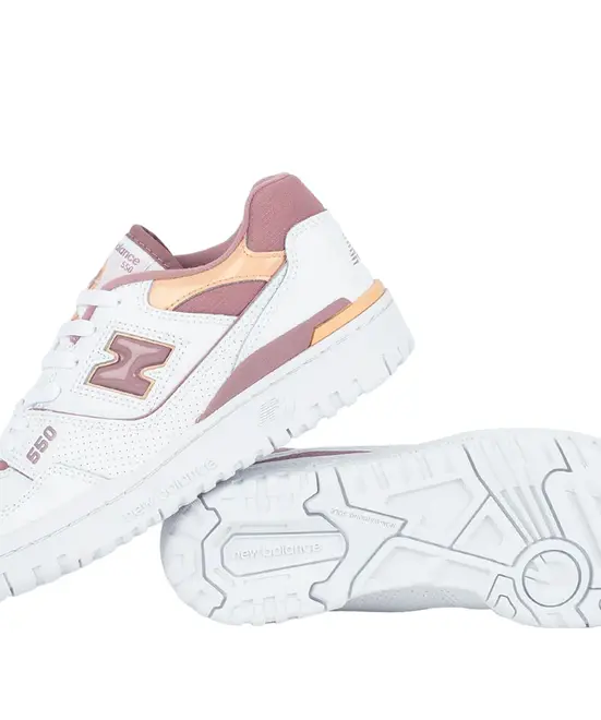 TENIS NEW BALANCE 550 - Tênis New Balance 550 White Rosewood - NEW