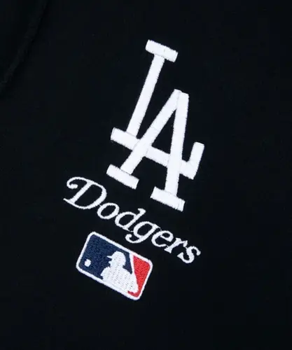 Moletom Canguru Aberto Los Angeles Dodgers Genuine Manufacturing - Preto