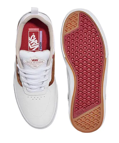 Tênis Vans Skate Kyle Walker Leather Marshmallow White