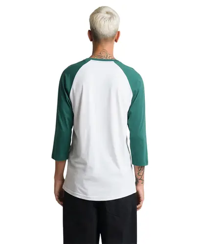 Camiseta Vans Classic Raglan White Bistro Green