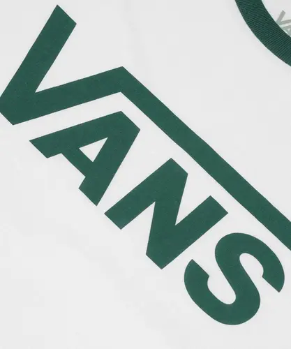 Camiseta Vans Classic Raglan White Bistro Green