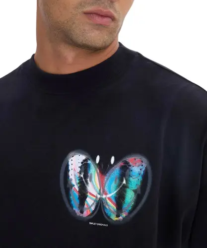 CAMISETA NEW OVER BUTTERFLY BAW X SMILEY