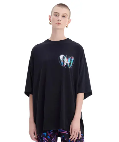 CAMISETA NEW OVER BUTTERFLY BAW X SMILEY