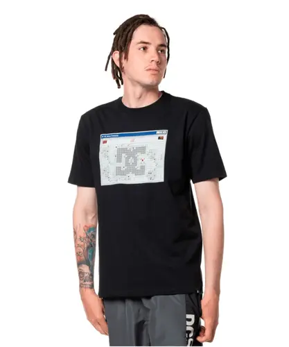 Camiseta DC Shoes Manga Curta Desktop - Preto