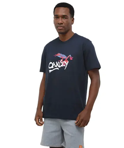 Camiseta Oakley Masc Frog Graphic Tee - Marinho