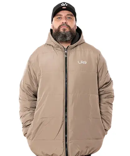 Jaqueta LRG Oversized Puffer - Preto / Caqui