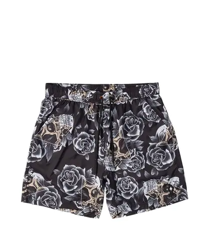 SHORTS UTILITY CAVEIRAS E ROSAS