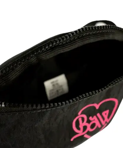 Pochete Baw Basic Heart - Preto / Rosa