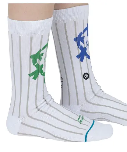 Meia Stance Love Your Mind White