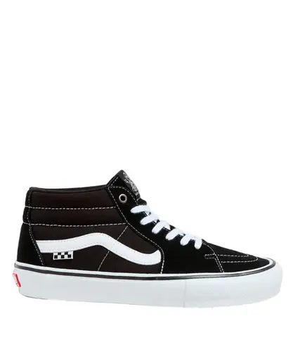 Tênis Vans Skate Grosso Mid Black White