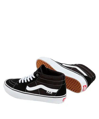 Tênis Vans Skate Grosso Mid Black White