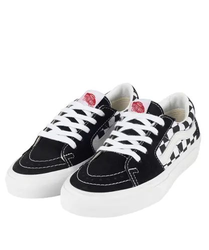 Tênis Vans Sk8-Low Black Checkerboard - Tênis Vans Sk8-Low Black