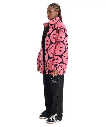 PULLOVER JACKET FULL PRINT SMILEY - PULLOVER JACKET FULL PRINT