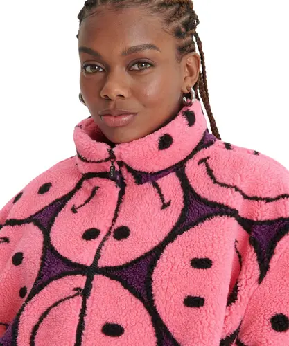 PULLOVER JACKET FULL PRINT SMILEY - PULLOVER JACKET FULL PRINT