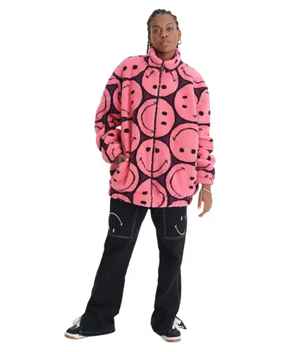 PULLOVER JACKET FULL PRINT SMILEY - PULLOVER JACKET FULL PRINT