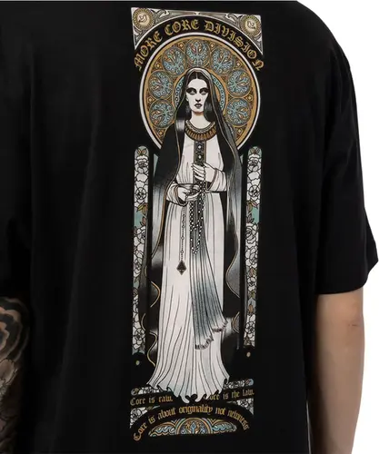 Camiseta Oversized MCD Santa Vitral - Preto