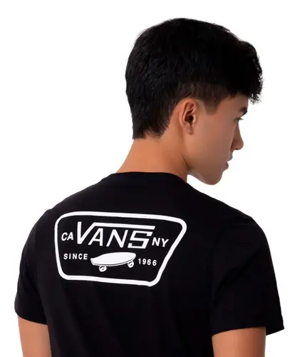 Camiseta Vans Full Patch Back SS Black White