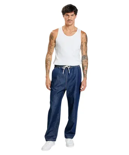 Calça Wide Fit Baw Azul Jeans