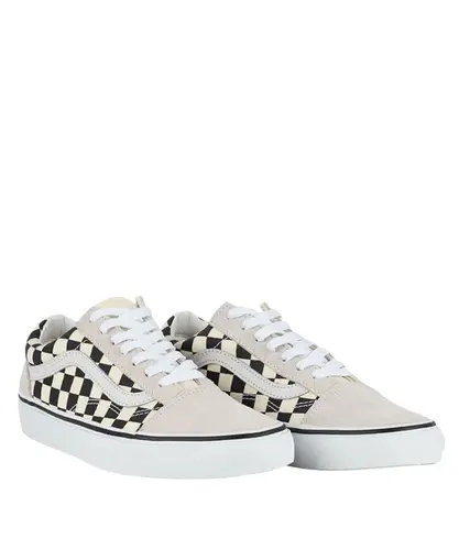 Tênis Vans Old Skool Checkerboard White Black
