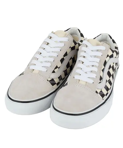 Tênis Vans Old Skool Checkerboard White Black