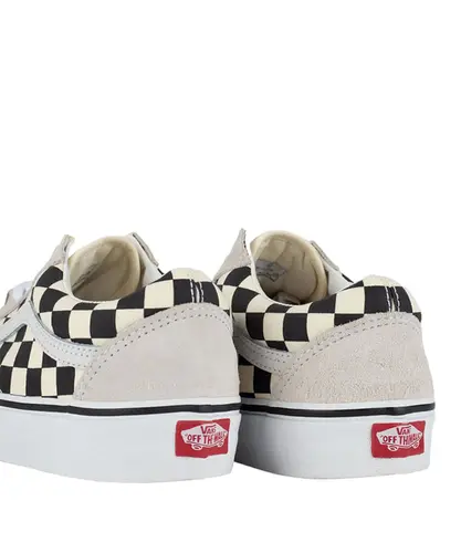 Tênis Vans Old Skool Checkerboard White Black
