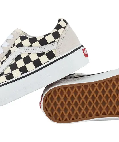 Tênis Vans Old Skool Checkerboard White Black