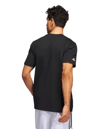 Adidas Camiseta Lil' Stripe Metaverse Gaming Basquete - Preto / Rosa
