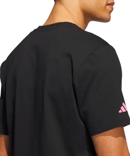 Adidas Camiseta Lil' Stripe Metaverse Gaming Basquete - Preto / Rosa