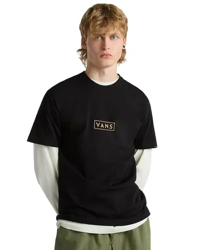 Camiseta Vans Classic Easy Box Copper Tan - Preto