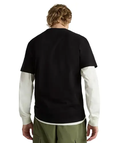 Camiseta Vans Classic Easy Box Copper Tan - Preto