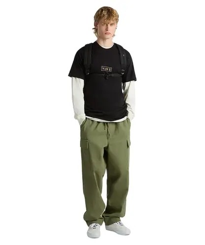 Camiseta Vans Classic Easy Box Copper Tan - Preto