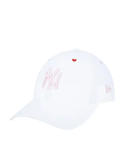 Boné New Era Feminino 9Twenty MLB New York Yankees Love Too Branco