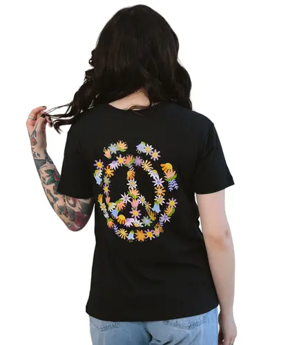 Camiseta Element Flowers - Preto