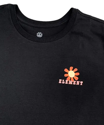 Camiseta Element Flowers - Preto