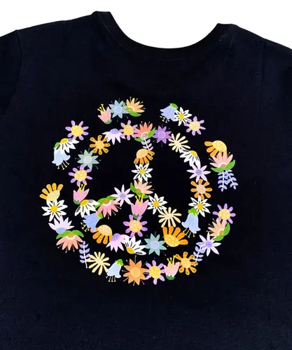 Camiseta Element Flowers - Preto