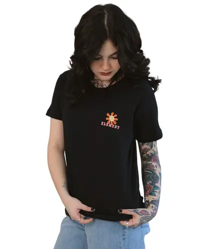 Camiseta Element Flowers - Preto