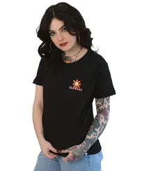 Camiseta Element Flowers - Preto
