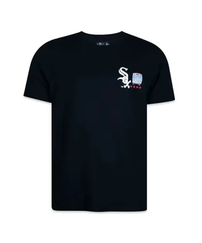 Camiseta New Era  MLB Chicago White Sox Core City Icons - Preto / Vermelho