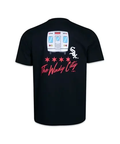 Camiseta New Era  MLB Chicago White Sox Core City Icons - Preto / Vermelho