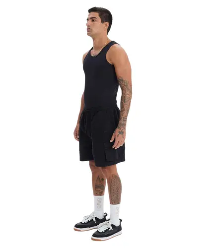 Bermuda Cargo Baw Outline Preto