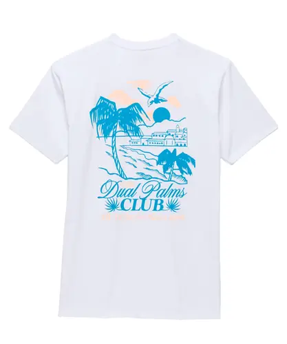 Camiseta Vans Dual Palms Club - Branco