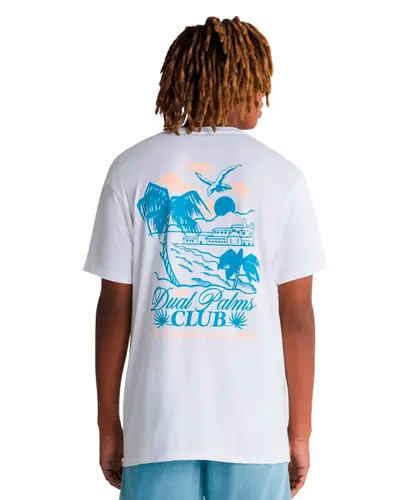 Camiseta Vans Dual Palms Club - Branco