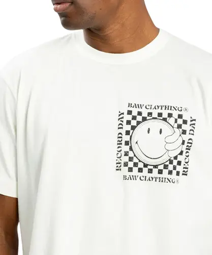 Camiseta Baw x Smiley Record Off White