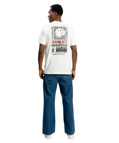 Camiseta Baw x Smiley Record Off White