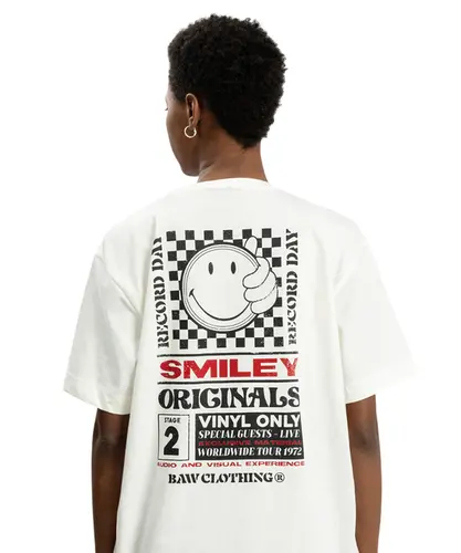 Camiseta Baw x Smiley Record Off White