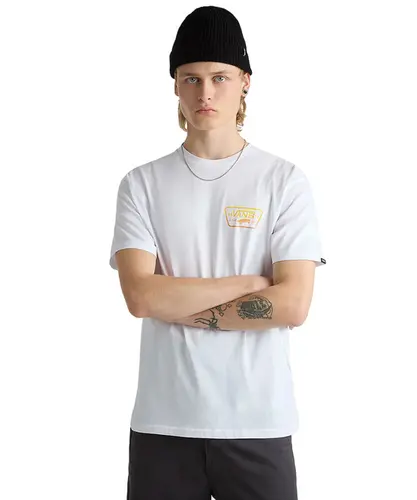 Camiseta Vans Full Patch Back Copper Tan - White